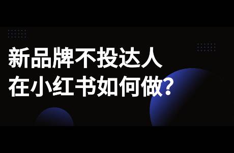 不投達(dá)人，品牌在小紅書如何做冷啟動(dòng)？