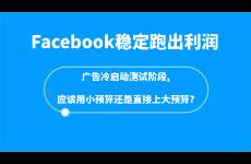 FB廣告穩(wěn)定跑出利潤，冷啟動用小預(yù)算OR直接上大預(yù)算?